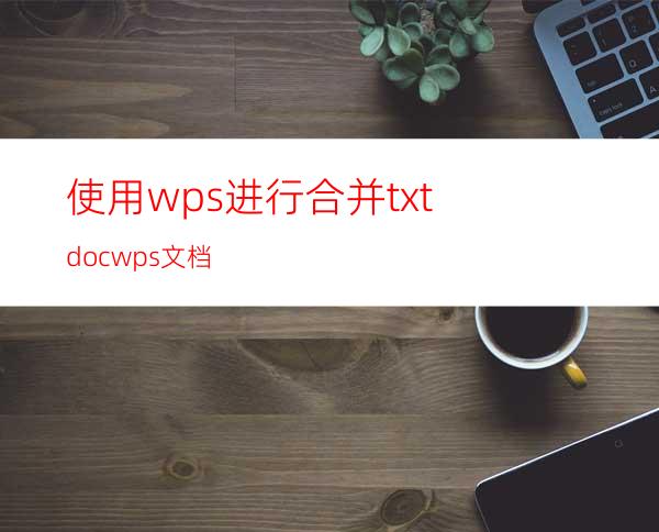 使用wps进行合并txt.doc.wps文档