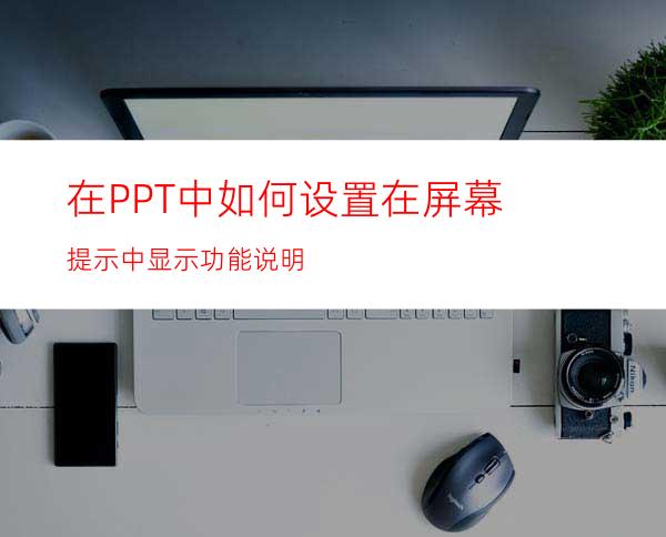 在PPT中如何设置在屏幕提示中显示功能说明