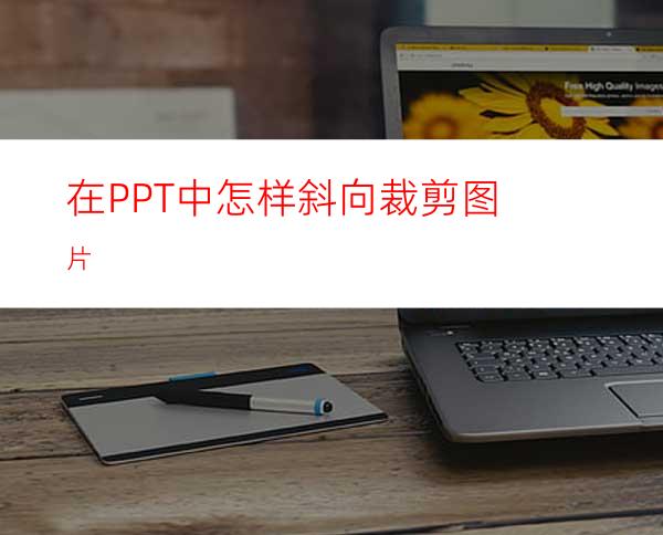 在PPT中怎样斜向裁剪图片