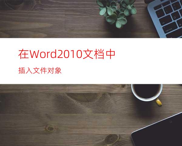 在Word2010文档中插入文件对象