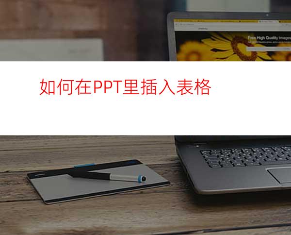 如何在PPT里插入表格