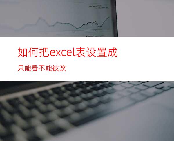 如何把excel表设置成只能看不能被改