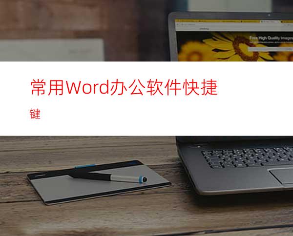 常用Word办公软件快捷键