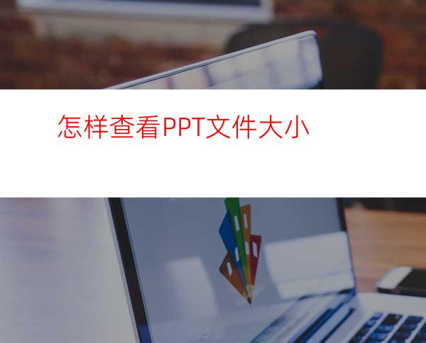 怎样查看PPT文件大小