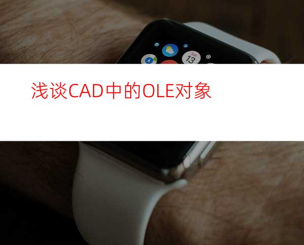 浅谈CAD中的OLE对象