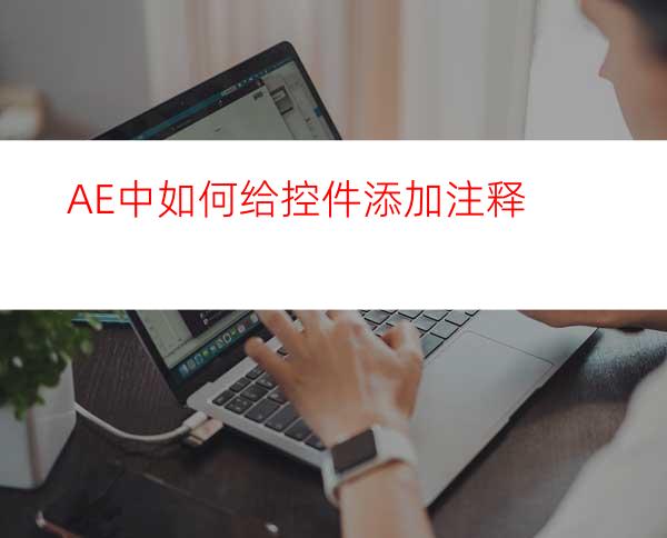 AE中如何给控件添加注释