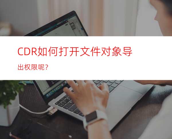 CDR如何打开文件对象导出权限呢？