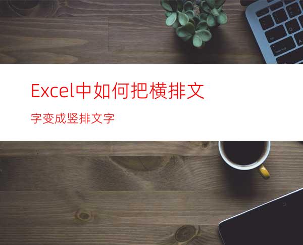 Excel中如何把横排文字变成竖排文字