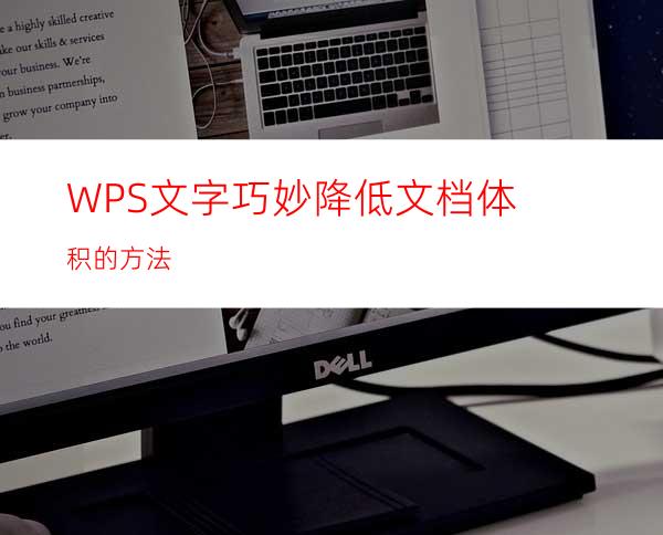 WPS文字巧妙降低文档体积的方法