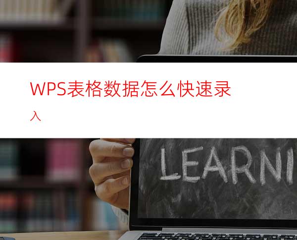 WPS表格数据怎么快速录入