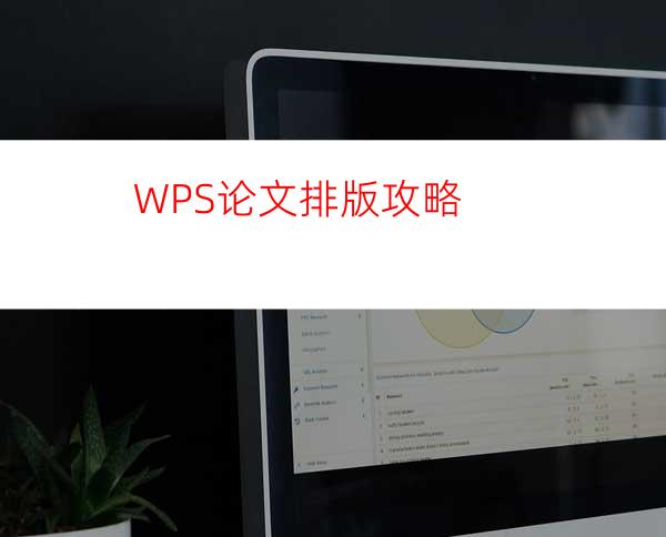 WPS论文排版攻略