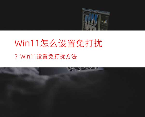 Win11怎么设置免打扰？Win11设置免打扰方法