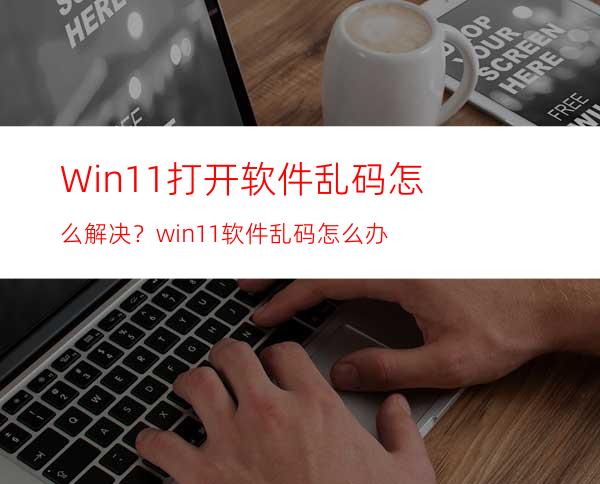 Win11打开软件乱码怎么解决？win11软件乱码怎么办