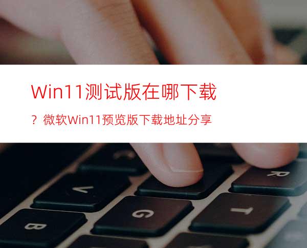 Win11测试版在哪下载？微软Win11预览版下载地址分享