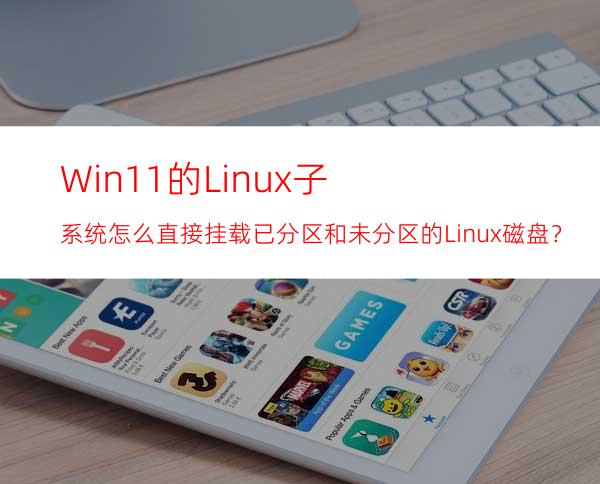 Win11的Linux子系统怎么直接挂载已分区和未分区的Linux磁盘？