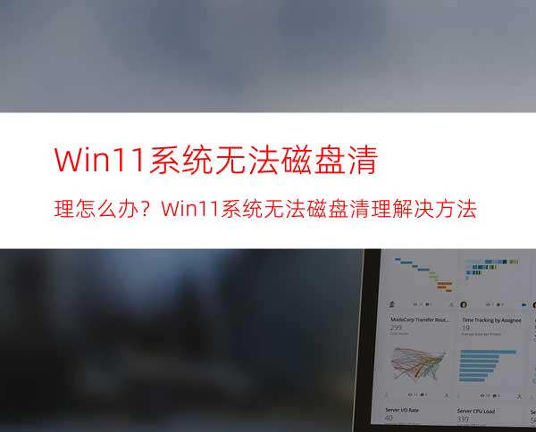 Win11系统无法磁盘清理怎么办？Win11系统无法磁盘清理解决方法