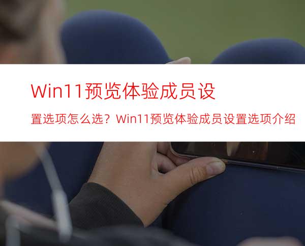 Win11预览体验成员设置选项怎么选？Win11预览体验成员设置选项介绍