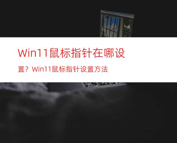 Win11鼠标指针在哪设置？Win11鼠标指针设置方法