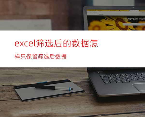 excel筛选后的数据怎样只保留筛选后数据