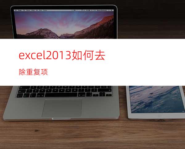 excel2013如何去除重复项