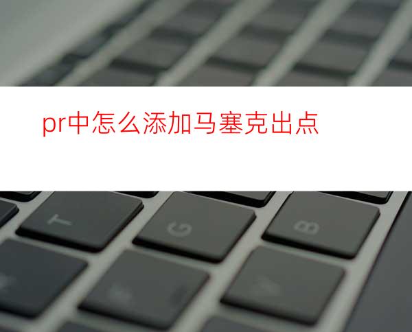 pr中怎么添加马塞克出点