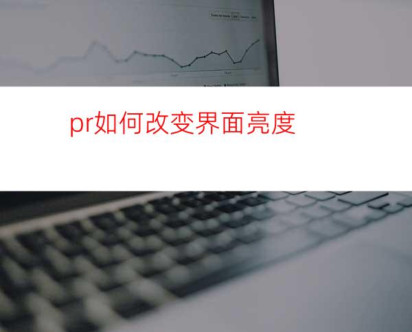 pr如何改变界面亮度