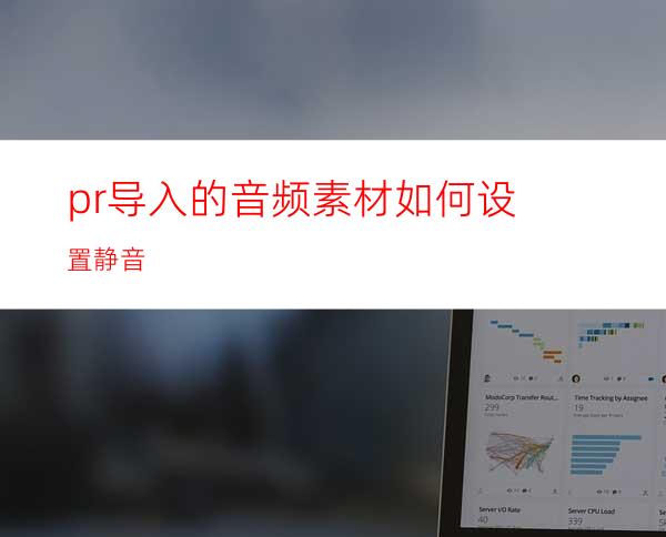 pr导入的音频素材如何设置静音