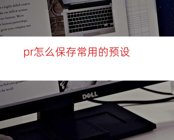 pr怎么保存常用的预设