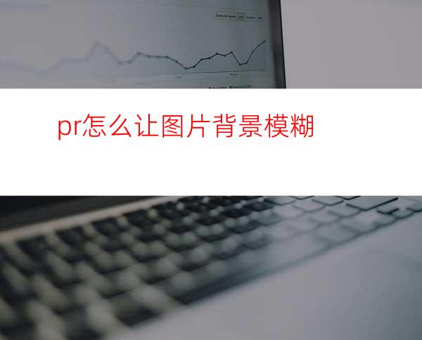 pr怎么让图片背景模糊