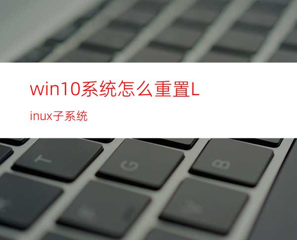 win10系统怎么重置Linux子系统