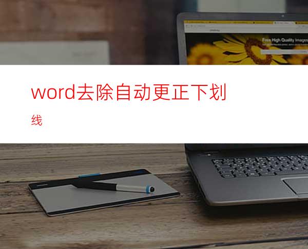 word去除自动更正下划线