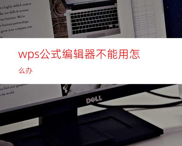 wps公式编辑器不能用怎么办