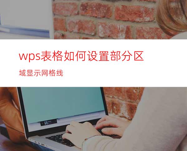 wps表格如何设置部分区域显示网格线